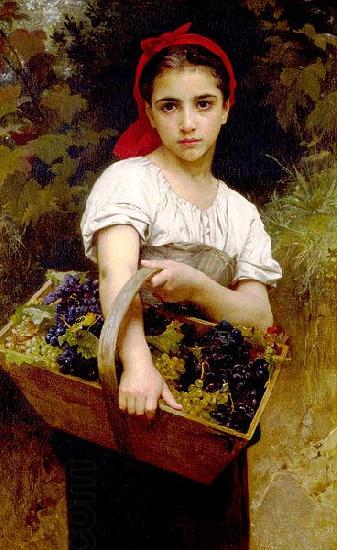 Adolphe William Bouguereau The Grape Picker China oil painting art